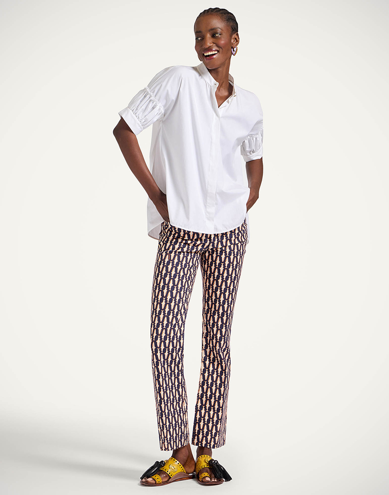 La DoubleJ The Cropped Flare Jean La DoubleJ The Cropped Flare Jean Pesciolini Blue TRO0158COT063PES04BU03