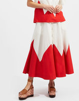 La DoubleJ Holiday Skirt Solid White Smoke SKI0062COT001AVO0004