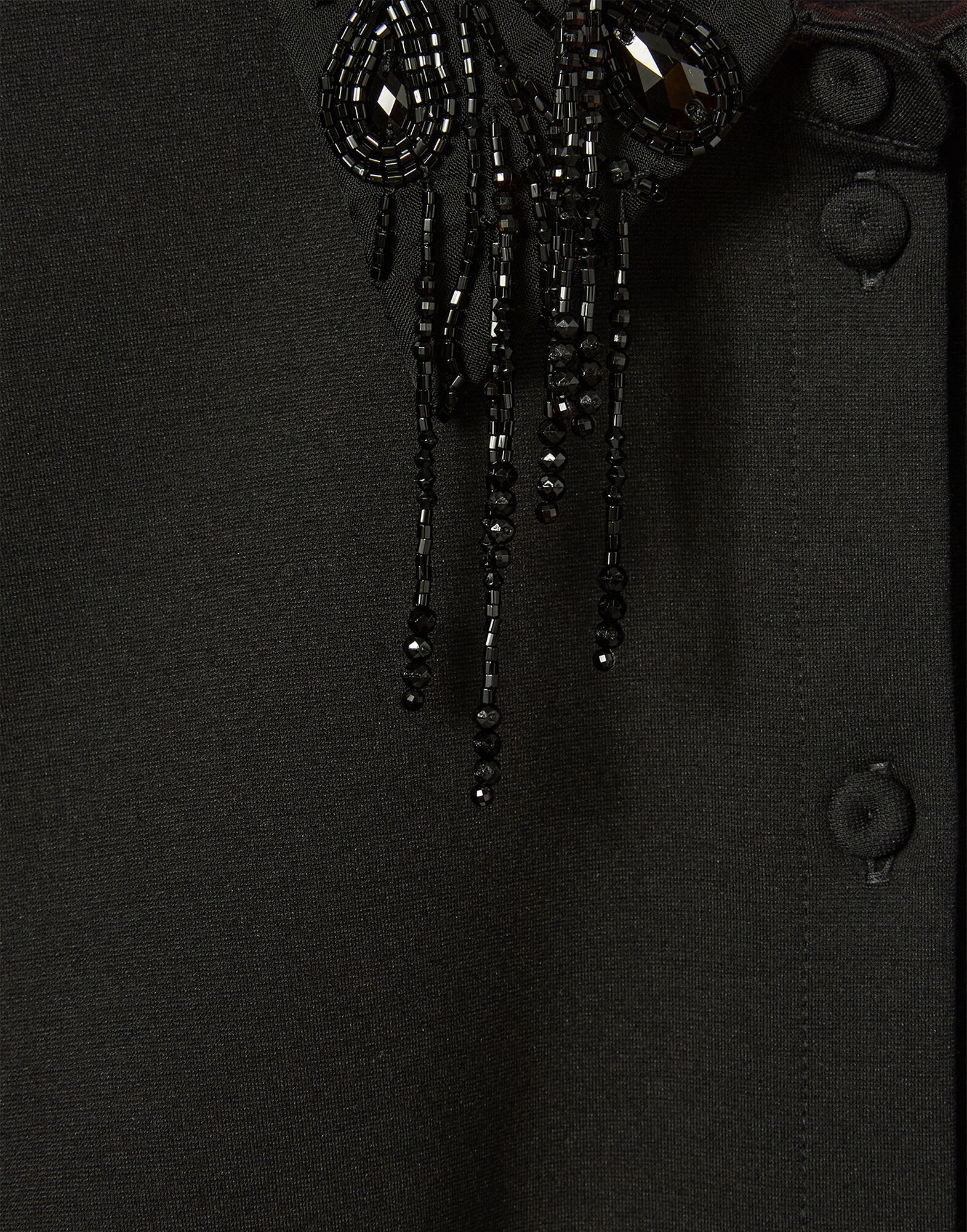 La DoubleJ Fitted Shirt Solid Black SHI0156JER071SOLIDBL01