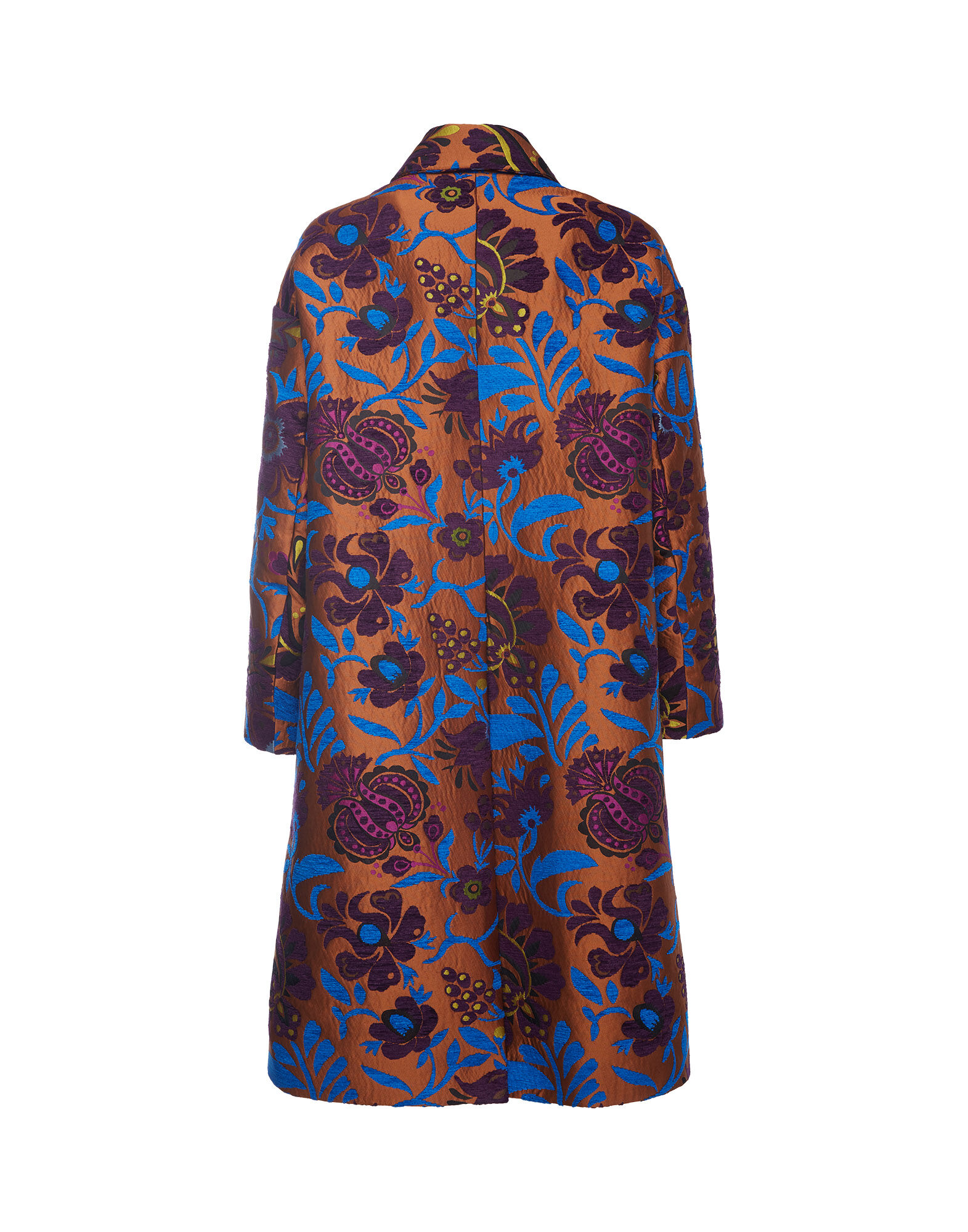 Boxy Coat in Jacquard Selva for Women | La DoubleJ
