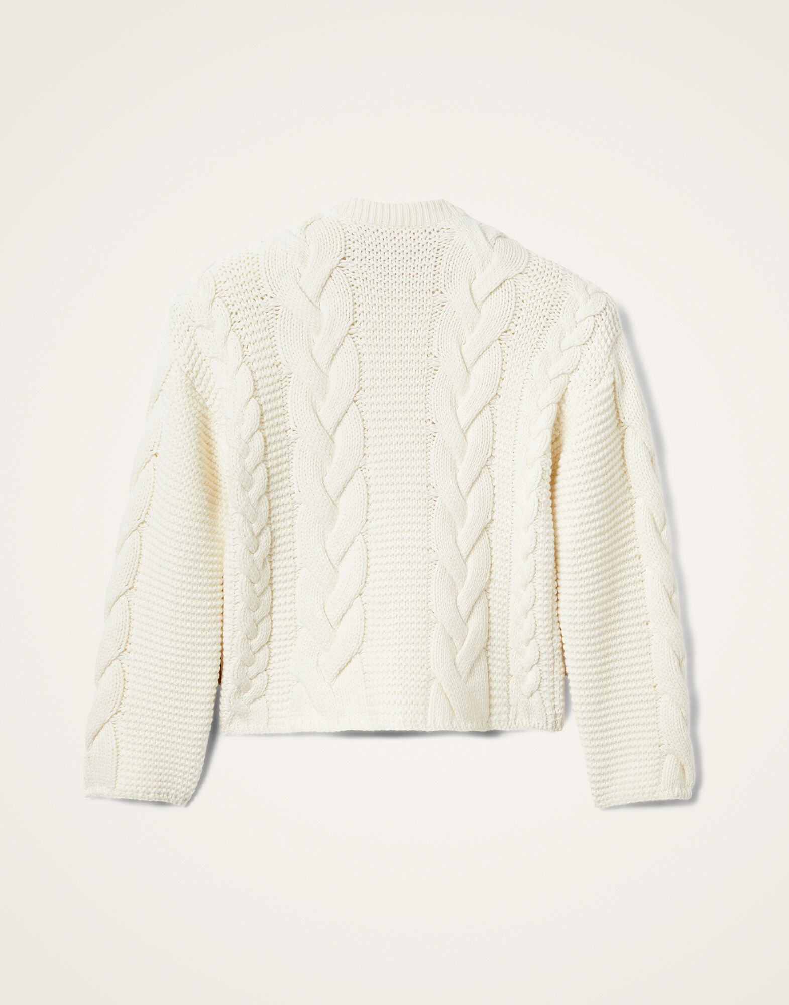 La DoubleJ Portrait Cardigan Solid Ivory PUL0211KNI120VA271WH04