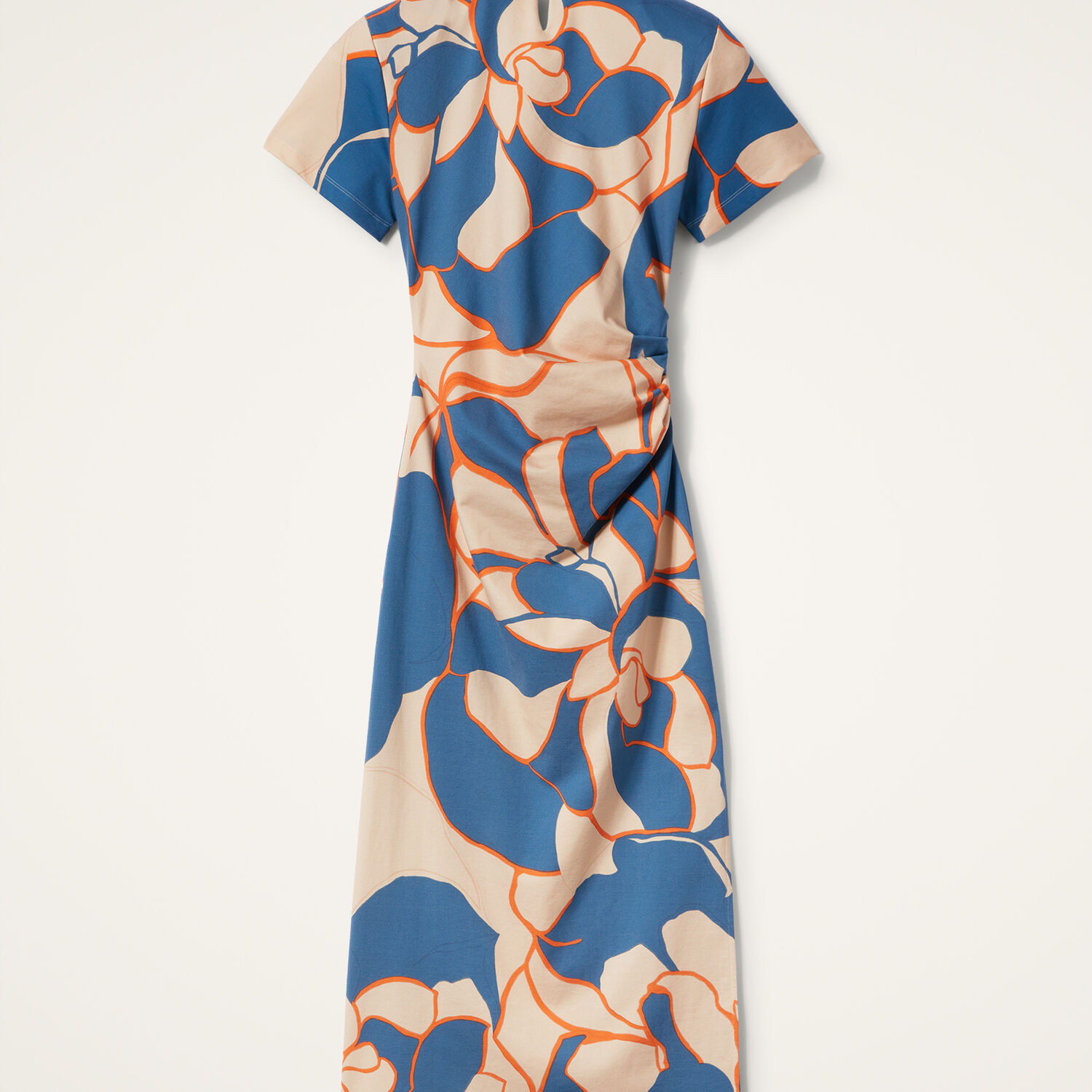 La Doublej X Lela Dress Dea Dahlia Sweater In Dea Dahlia Blue Petrol