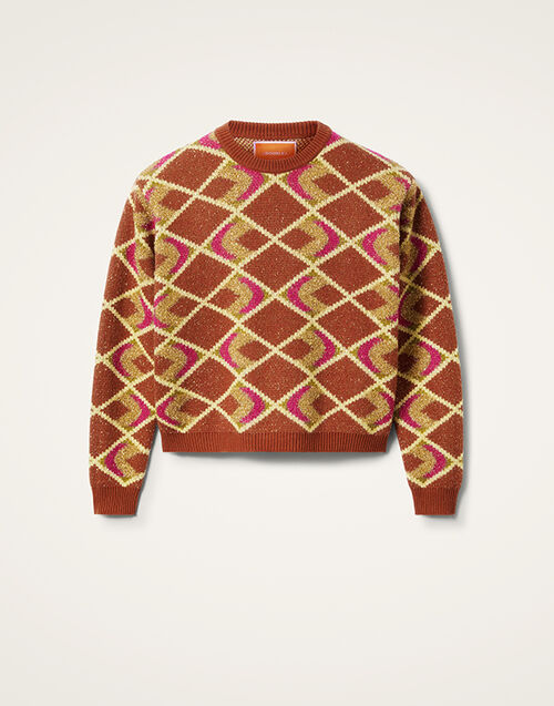 La DoubleJ Half-Light Crewneck Half-Light Brown PUL0240KNI132VA306BR02