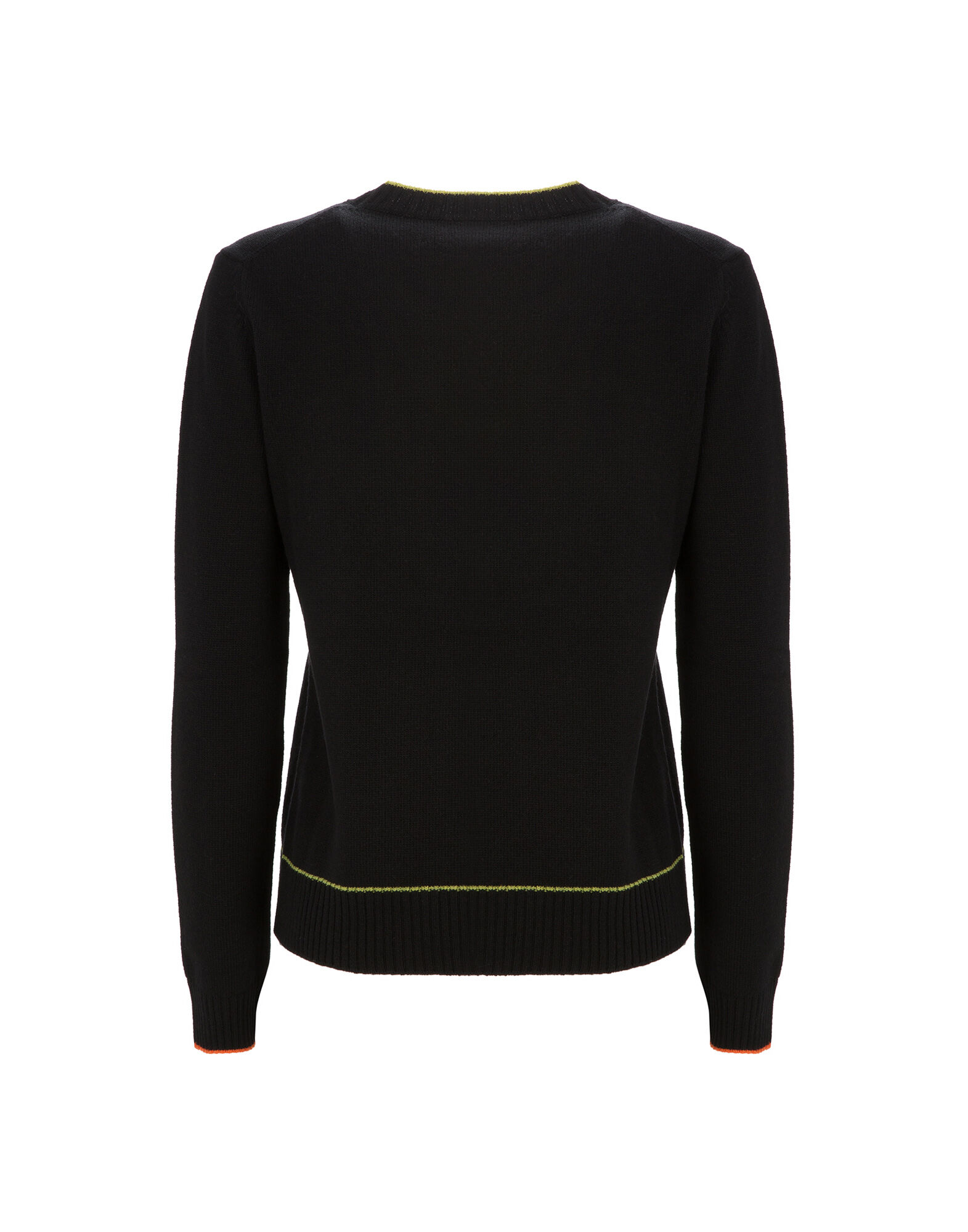 LaDoubleJ Intarsia Crew Neck Nero PUL0004KNI001BLA0002