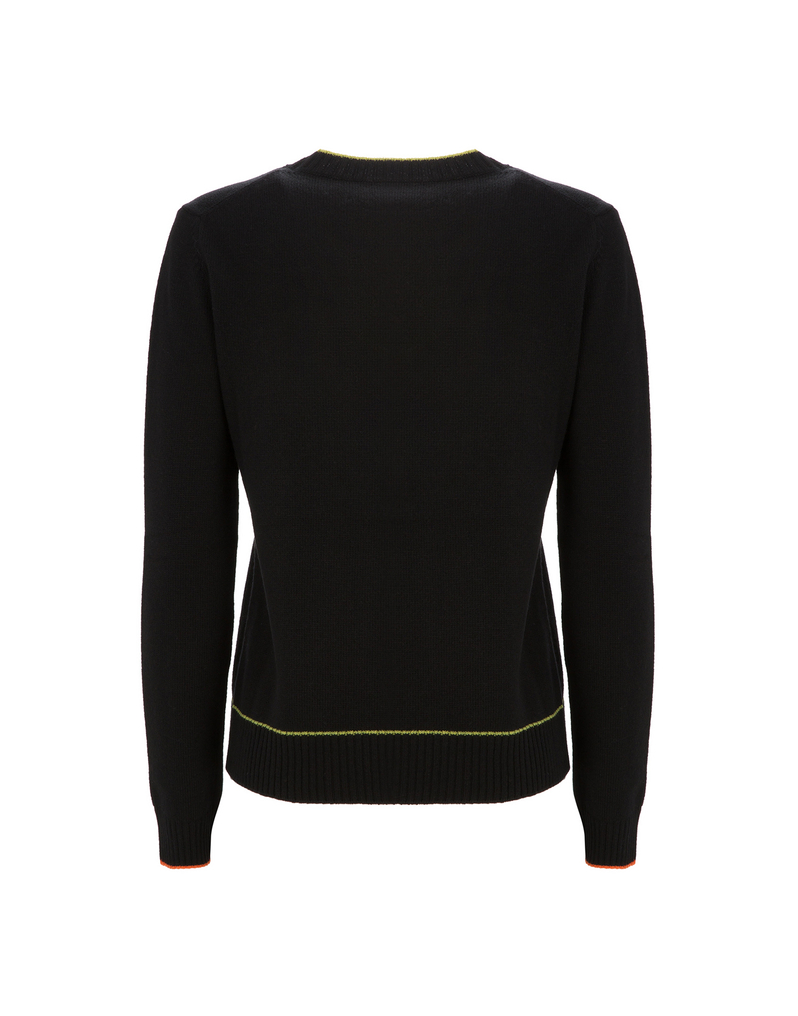 LaDoubleJ Intarsia Crew Neck LaDoubleJ Intarsia Crew Neck Nero PUL0004KNI001BLA0002
