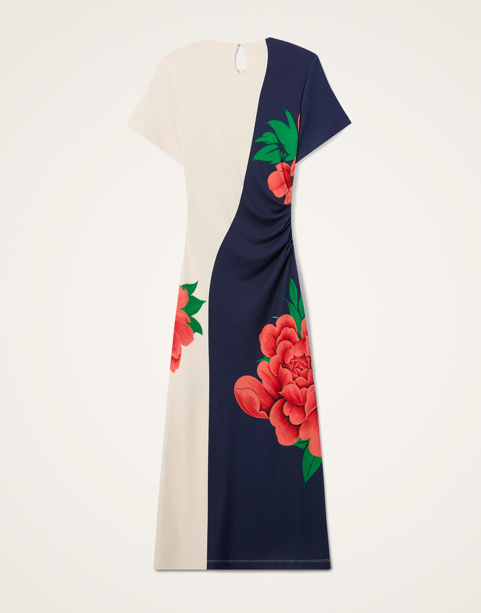 La DoubleJ Lela Dress Queen Peony Plac&eacute;e Blue DRE0922JER067QPE02BU03