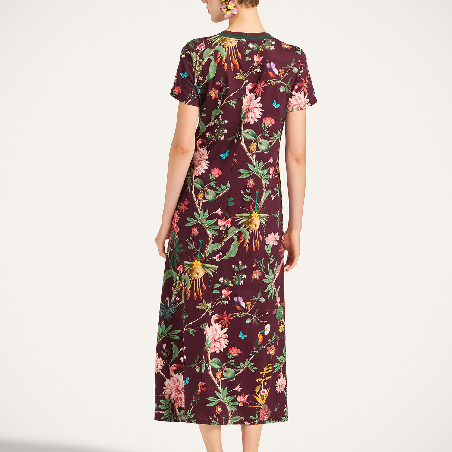 La Doublej Sporty Swing Dress In Brown