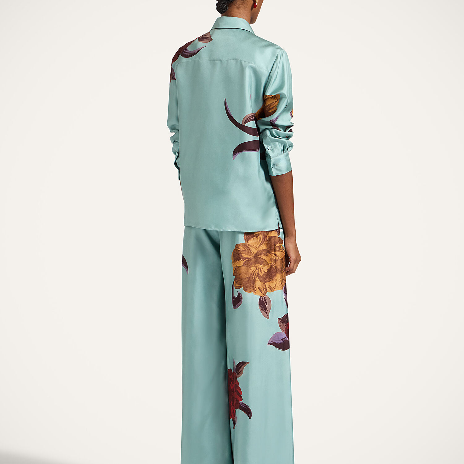 La Doublej Palazzo Pants In Green