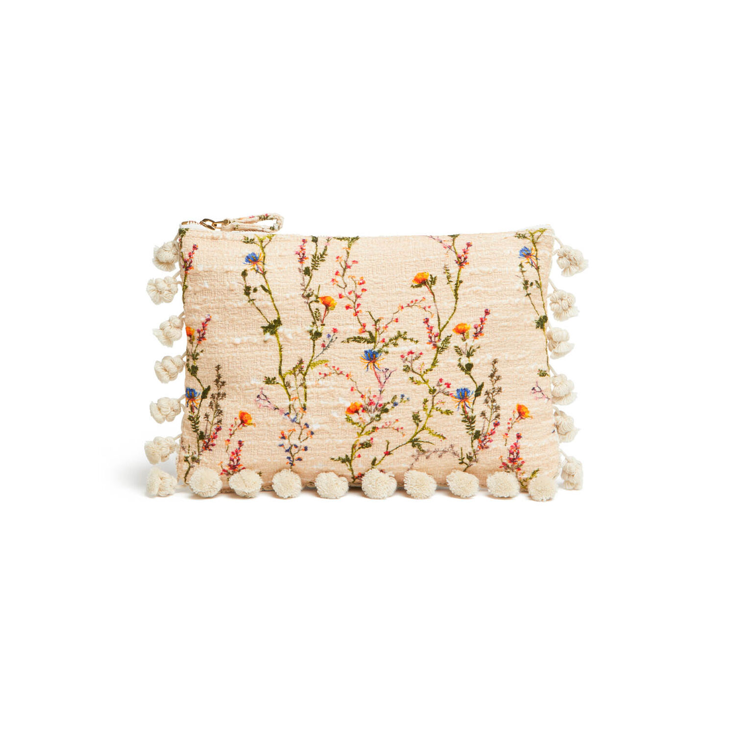 La Doublej Primavera-print Clutch Bag In Primavera Cream