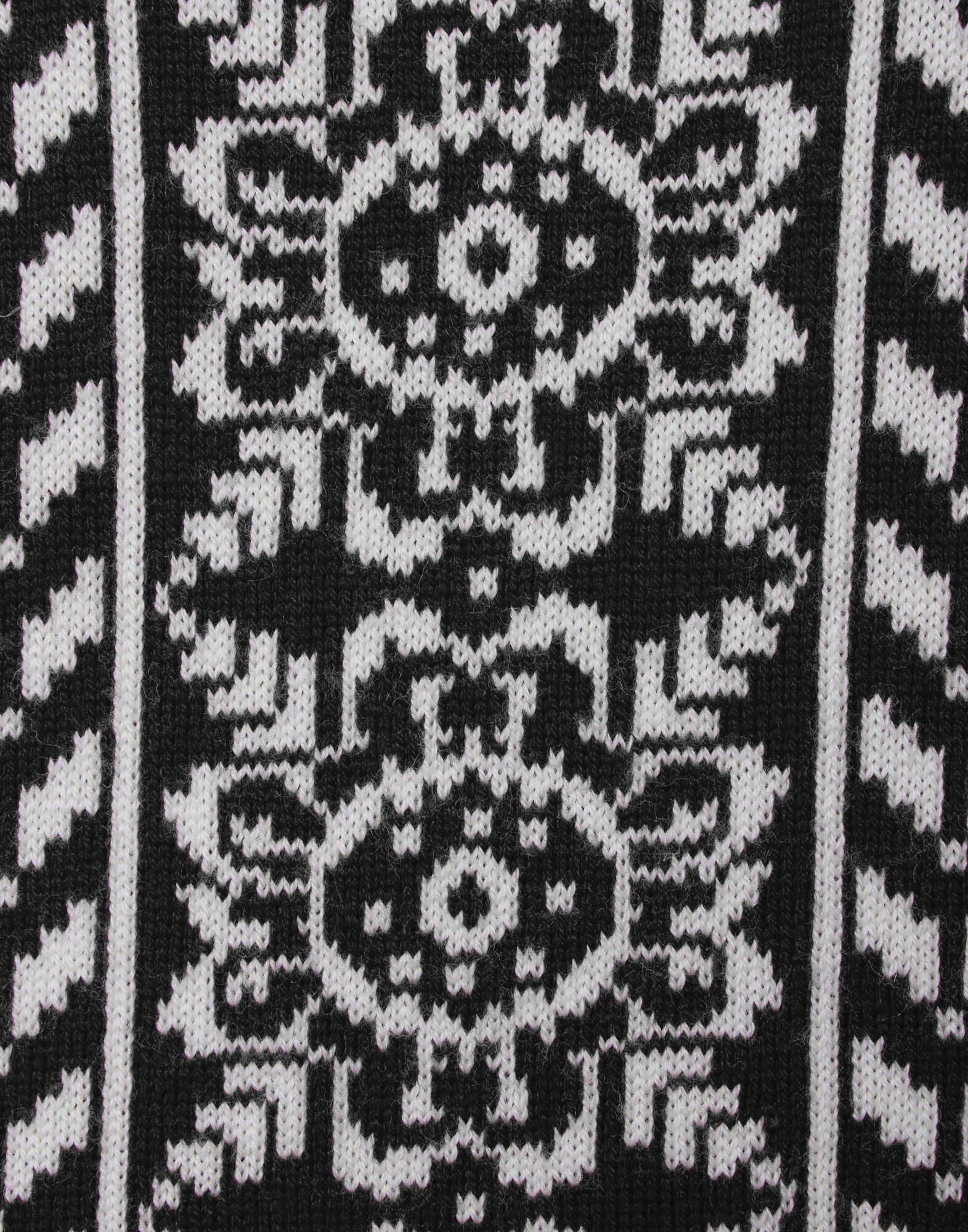 La DoubleJ High Neck Poncho Black / White PUL0098KNI060VAR0167