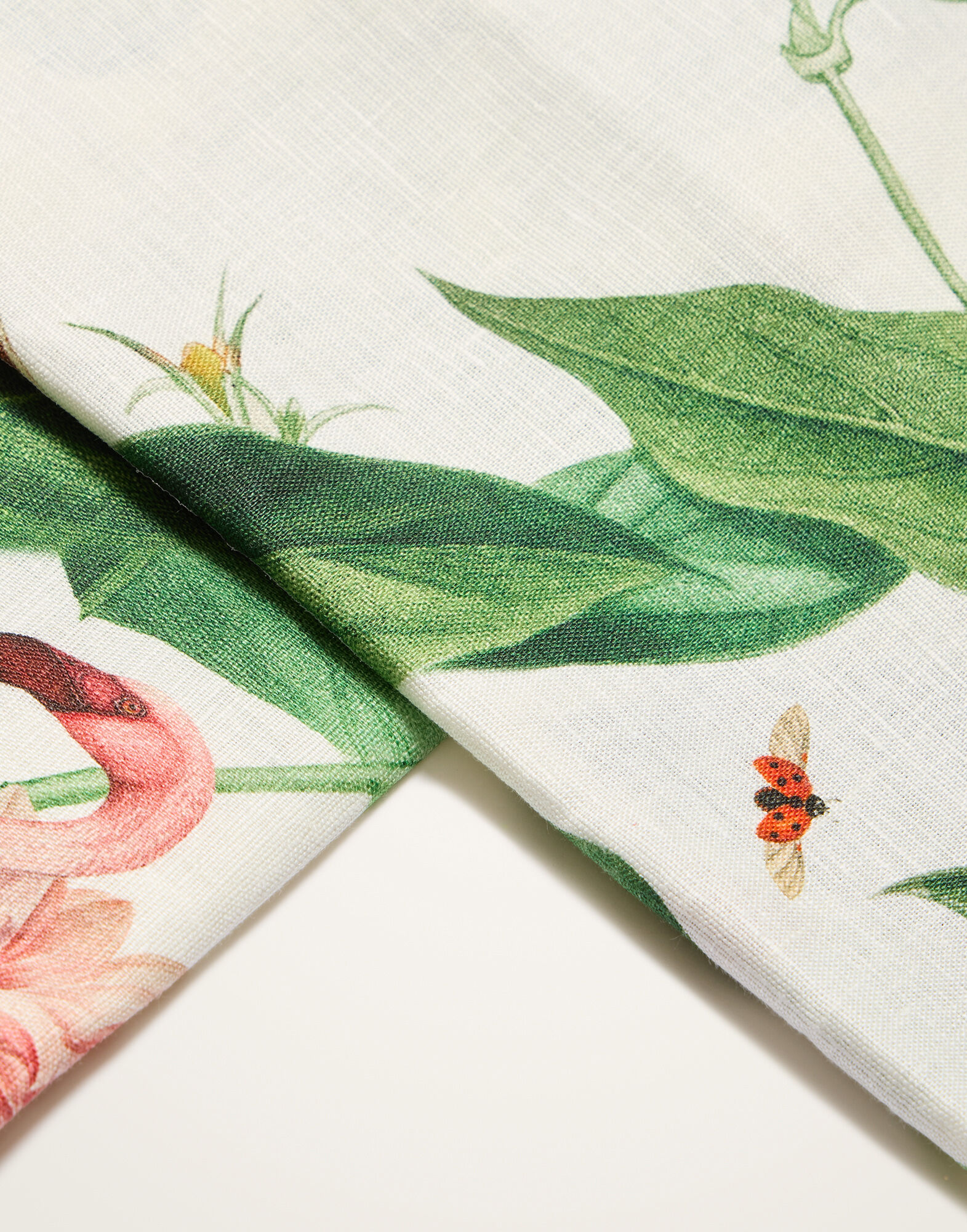 La DoubleJ Large Tablecloth Bosco Blooms Green TBC0018LIN008BOS02GR02