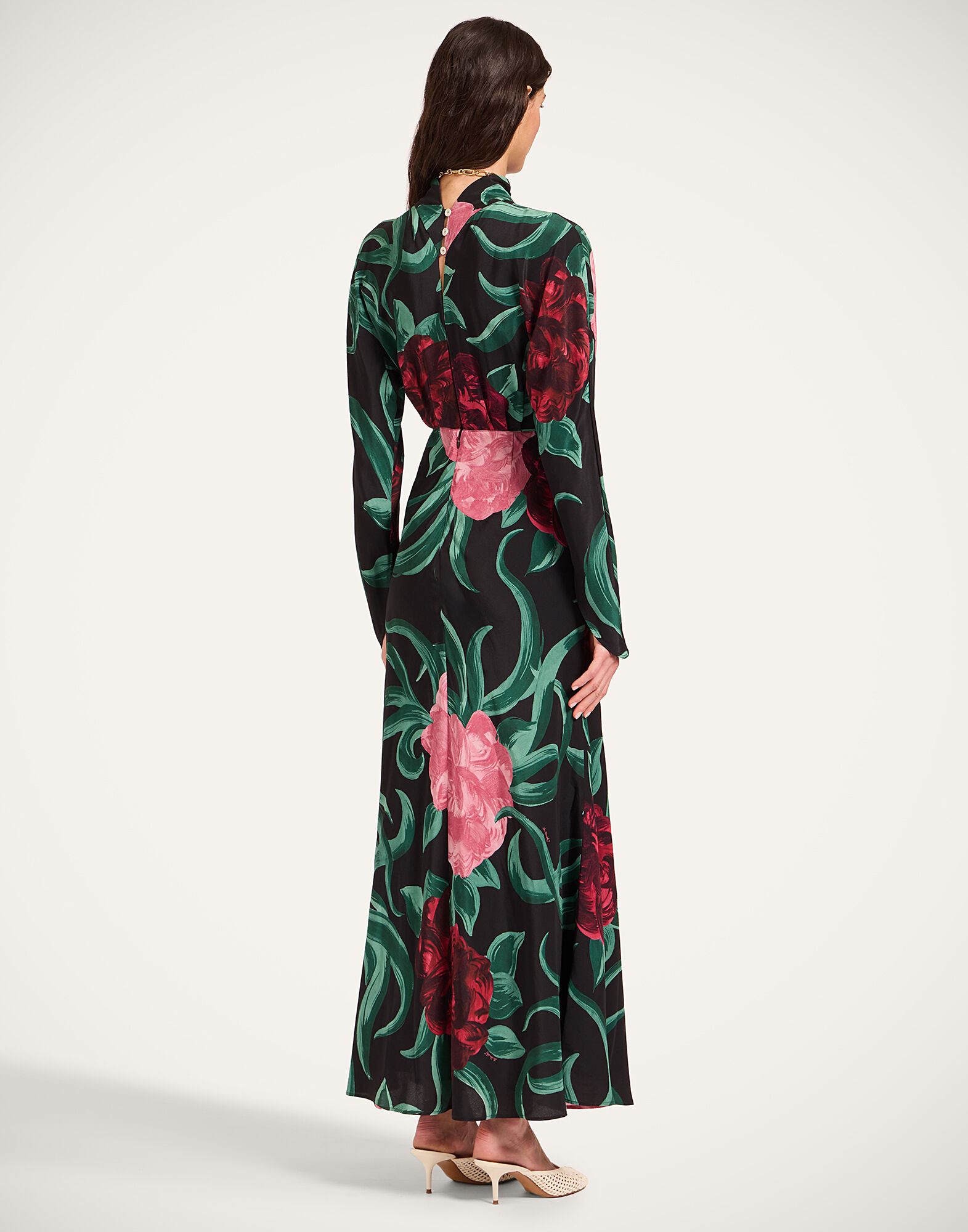 La DoubleJ Gilda Dress Peony Black DRE0987CRE001PEO05BL01