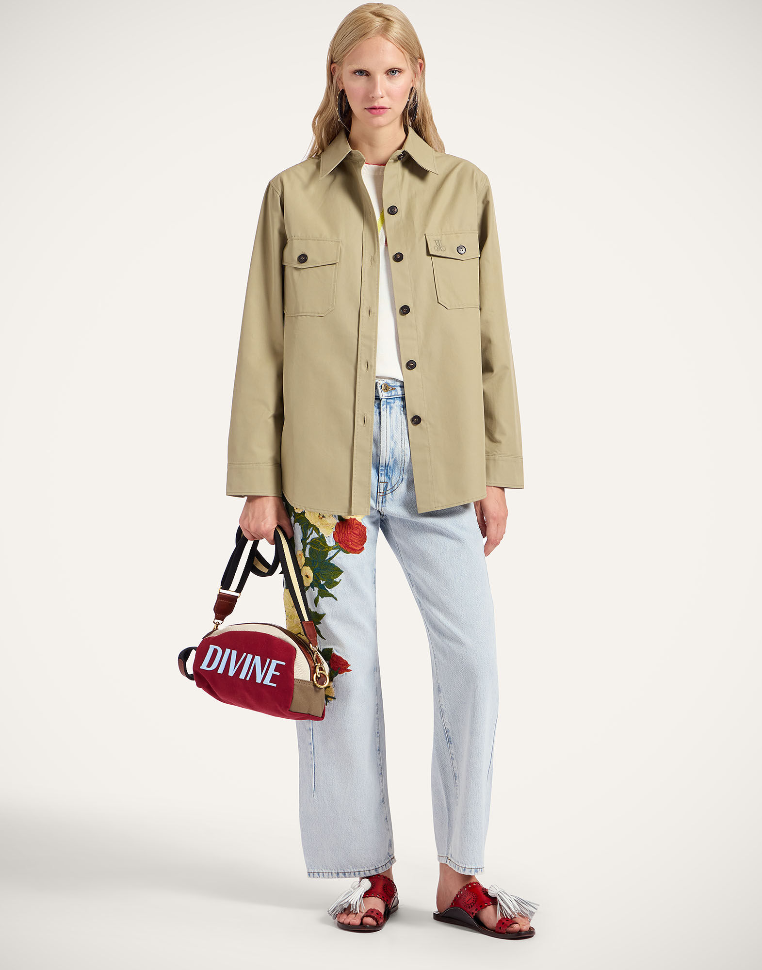 La DoubleJ Divine Jacket Solid Salvia JAC0142COT067SOLIDGR06