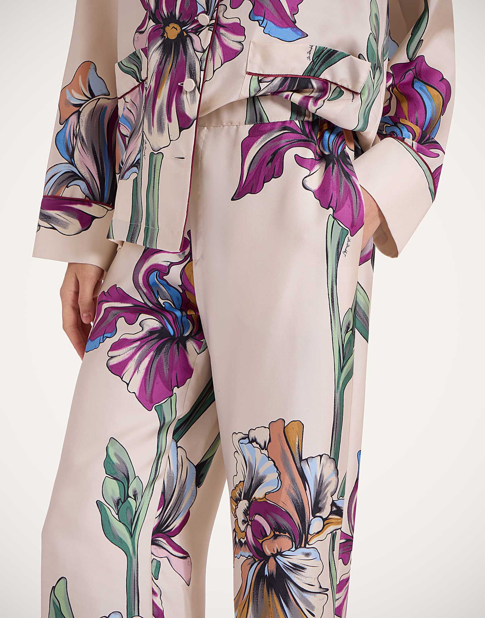 La DoubleJ Pajama Pants Iris Ivory TRO0116SIL001IRS01WH04