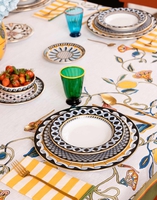 La DoubleJ Medium Tablecloth La DoubleJ Medium Tablecloth Borboni White TBC0002LIN001BRN0005