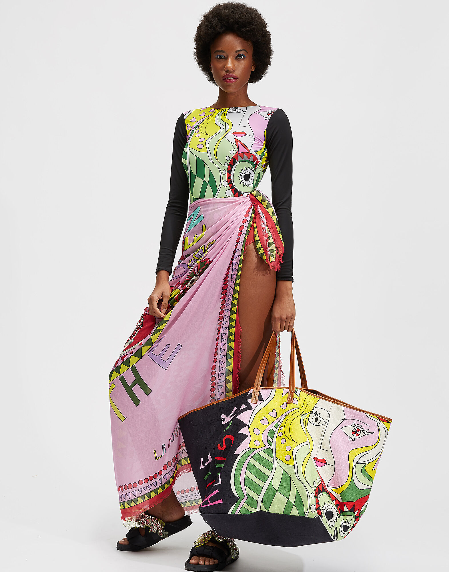 La DoubleJ Big Mama Tote Bag Athena BAG0003COT005ATH0004