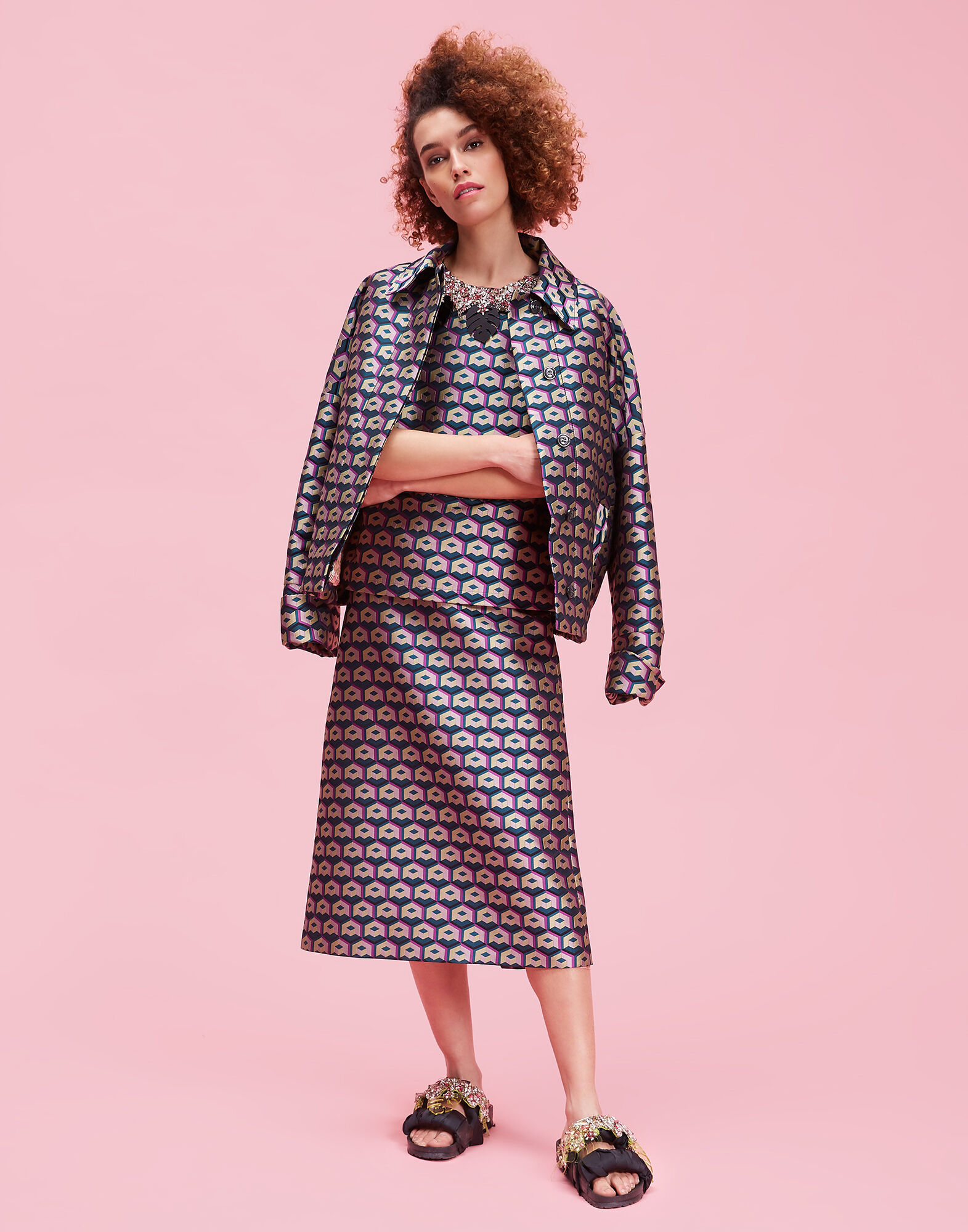 LaDoubleJ Cubi Verdi The Embroidered Jazzy Tee Cubi Verdi SHI0014JAC006CUB0002