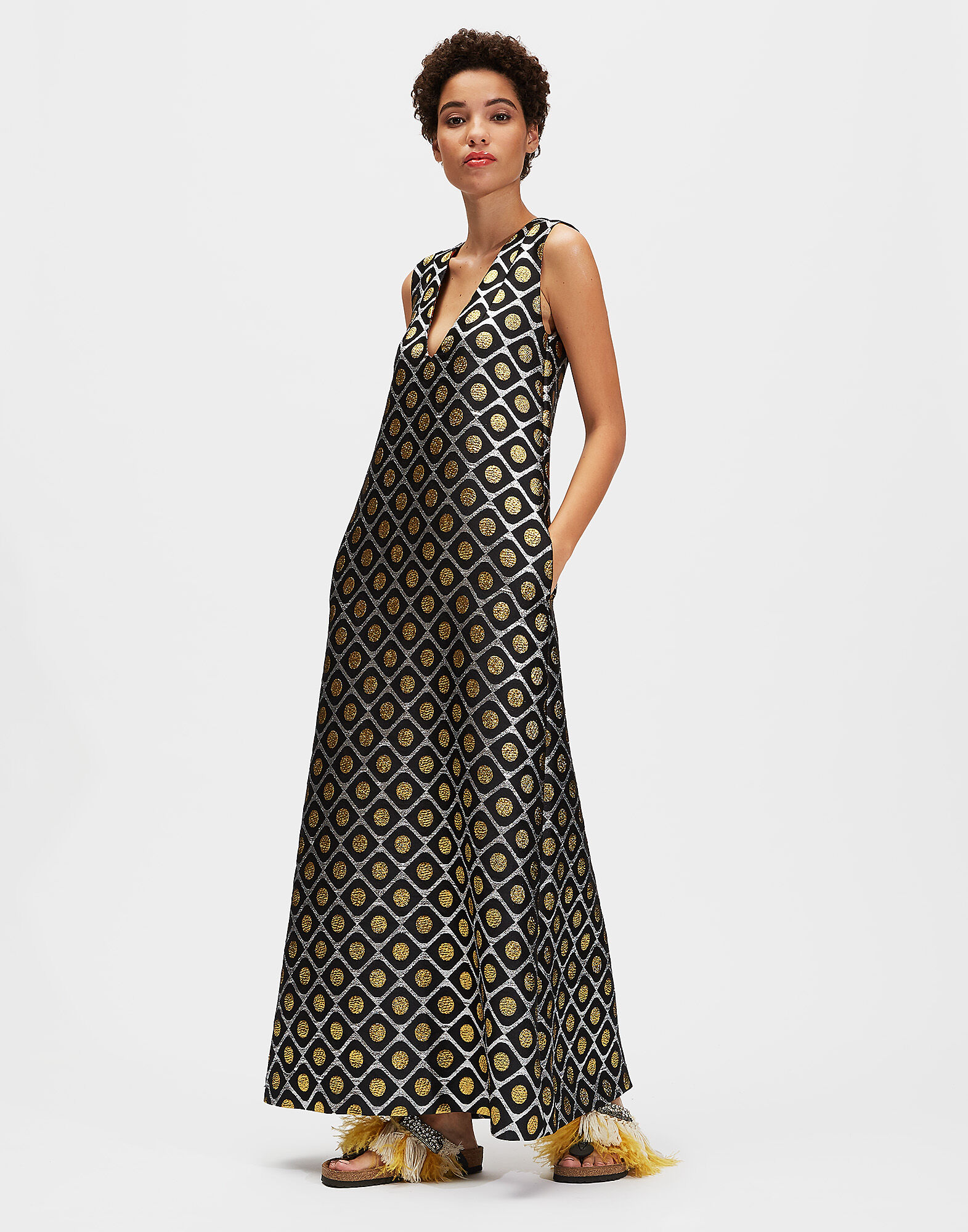 LaDoubleJ Cocktail Dress Pomodorini Oro DRE0045JAC010POM0002