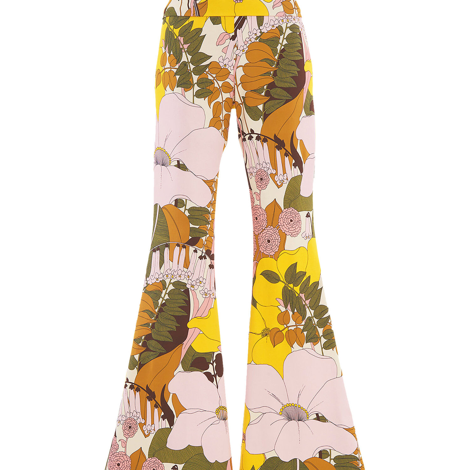 Shop La Doublej Meditation Pants In Big Flower Rose