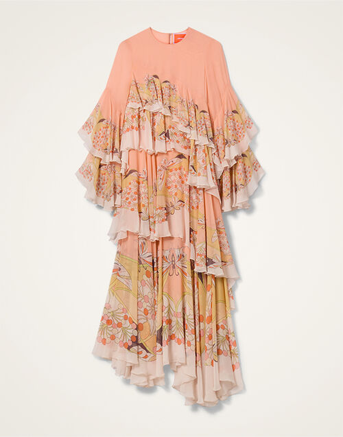 La DoubleJ Naiad Dress Florette Plac&eacute;e Pale Pink DRE0858SIL014FLO08PI02