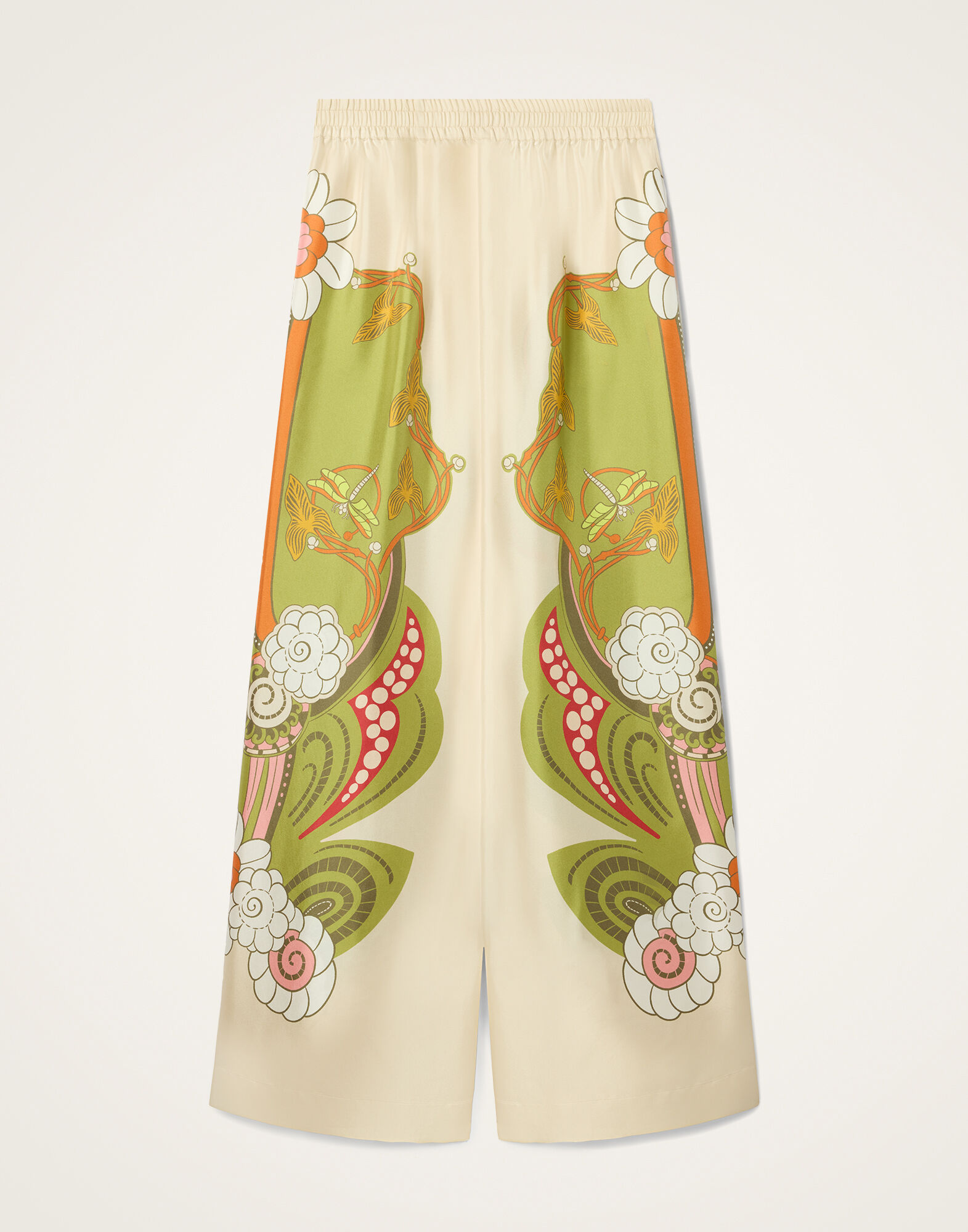 La DoubleJ Palazzo Pants Ambrosia Plac&eacute;e Ivory TRO0026SIL001AMB03WH04