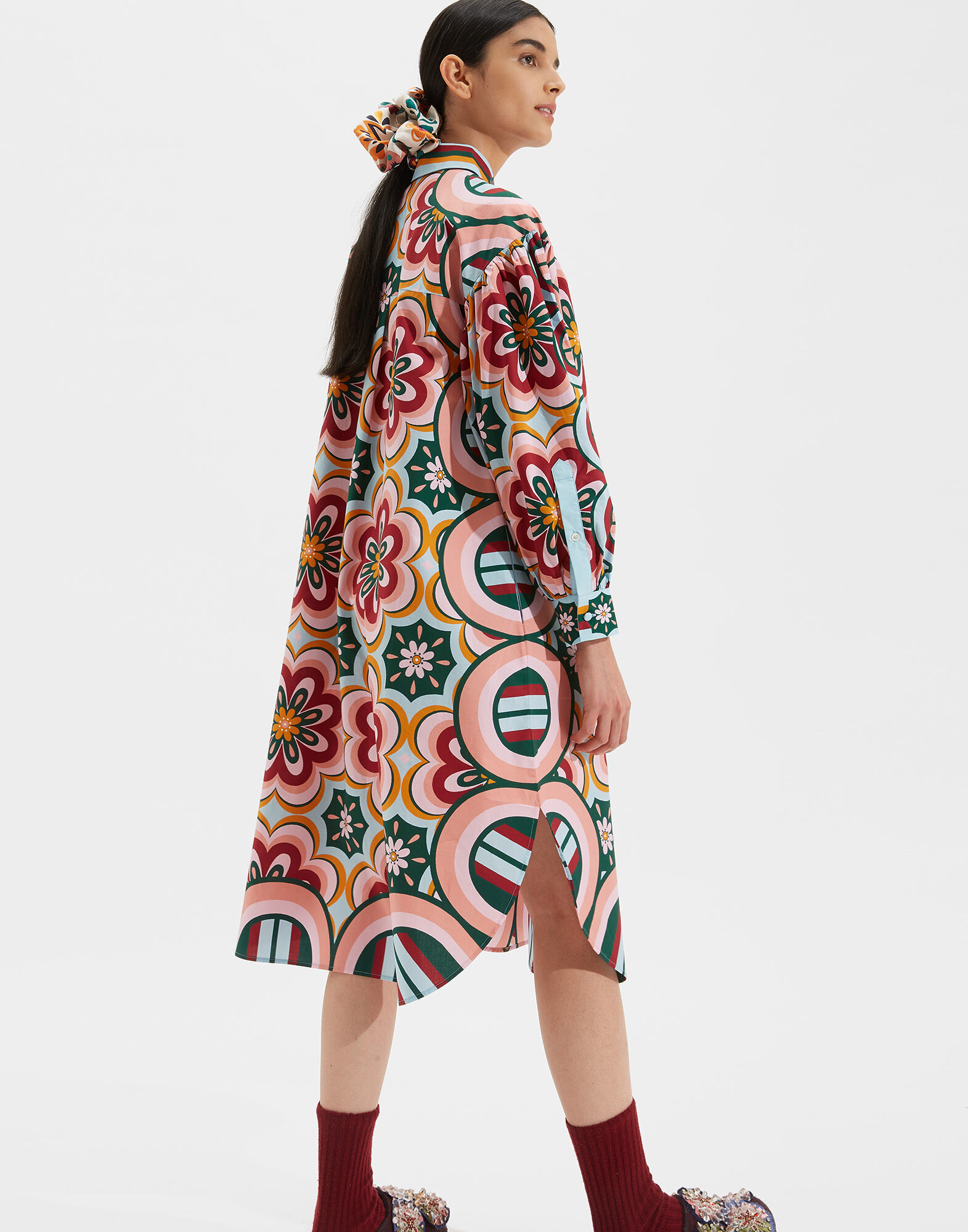 LaDoubleJ Big Shirt Dress Ciccio Rosa DRE0280COT015CIC0003