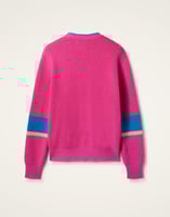 La DoubleJ Joy Sweater La DoubleJ Joy Sweater Color Block Pink & Red PUL0248KNI156VA353PI01