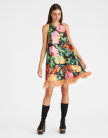 La DoubleJ La Fenice Mini Dress Wonderland Black DRE0623FAI001WON01BL01