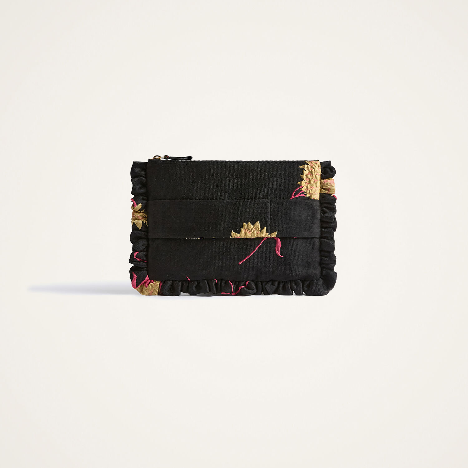 La Doublej Hand Pochette In Derby Black