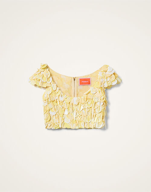 La DoubleJ Dec&ograve; Top Solid Yellow TOP0209PAI019SOLIDYE02