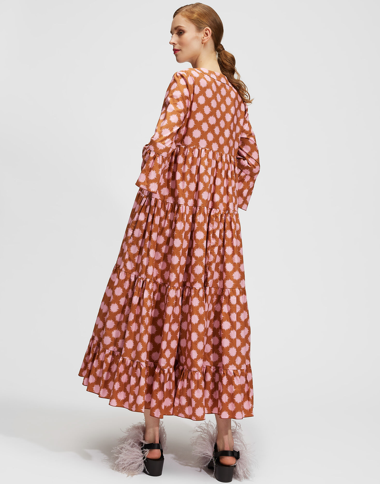 LaDoubleJ Jennifer Jane Dress Pom Pom Rosa DRE0114COT001PMP0002