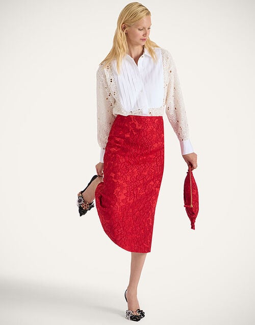 La DoubleJ Pencil Skirt La DoubleJ Pencil Skirt Peony Red SKI0011JCQ111PEO04RE01