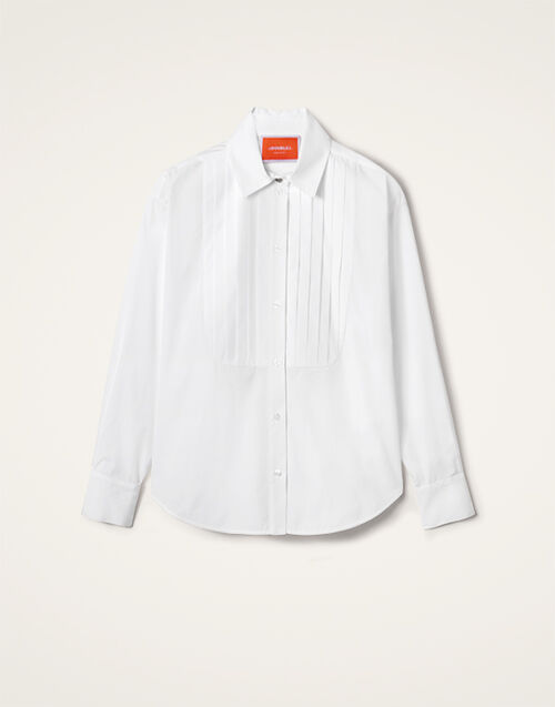 La DoubleJ Peggy Shirt Solid White SHI0115COT064SOLIDWH01