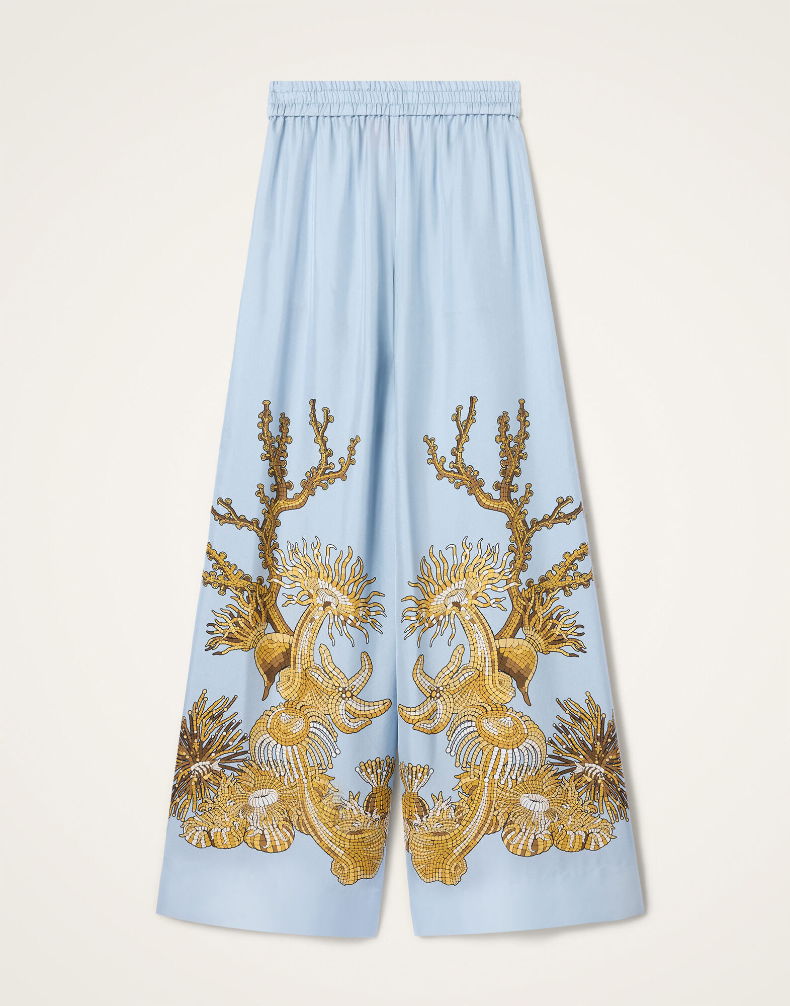 La DoubleJ Palazzo Pants Oceania Plac&eacute;e Light Blue TRO0026SIL026OCE01BU01