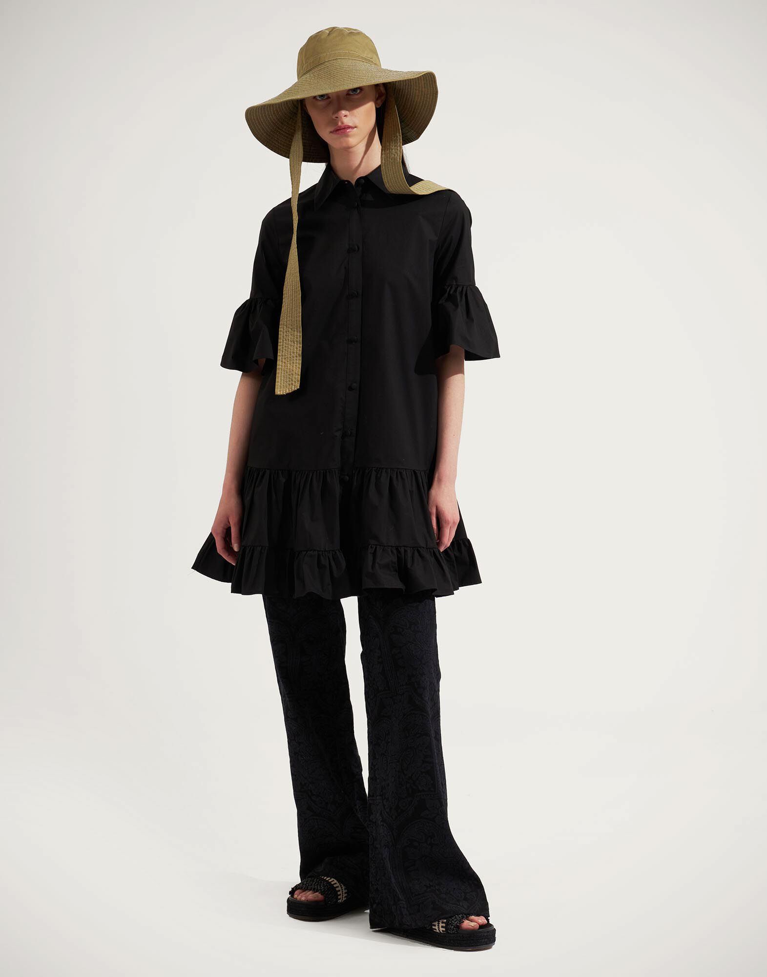 La DoubleJ Choux Dress Solid Black DRE0193COT001BLA0001