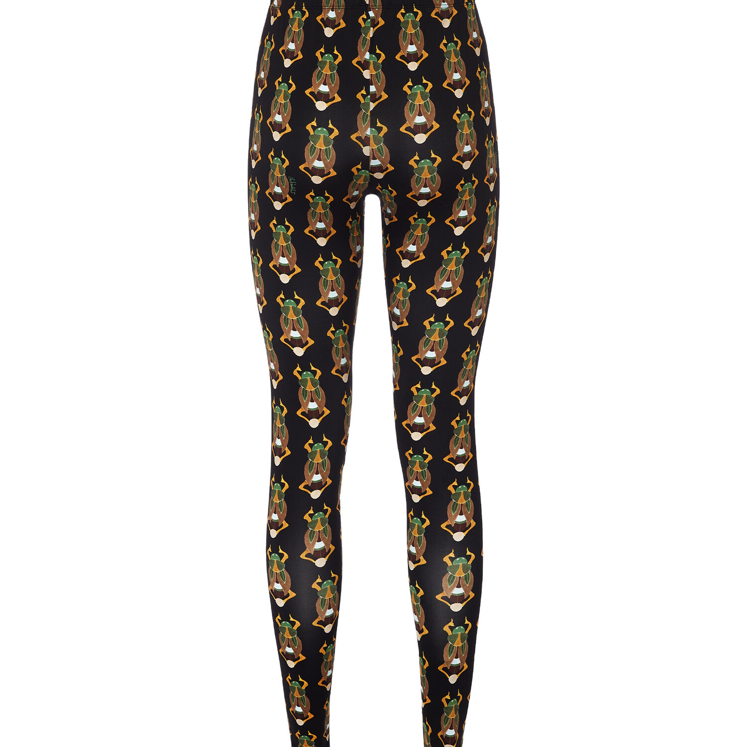 Shop La Doublej Leggings In Scarab Black