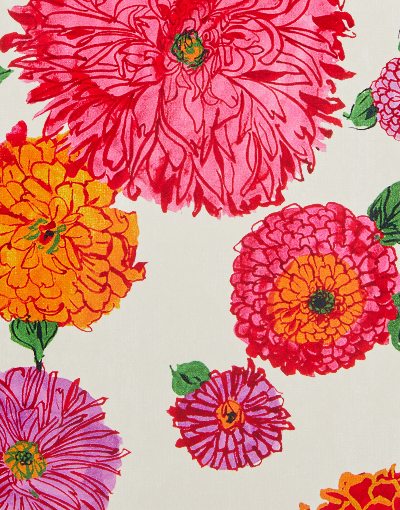 La DoubleJ Disk Placemats Set Of 2 Bright Blooms Pink PMT0032CRK001BRB03PI01
