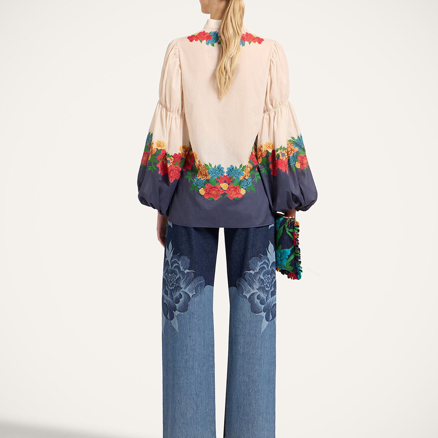  La Doublej Shorts & Pants Gend - The Straight Leg Jean Queen Peony Placée Indigo 31 99% Cotton 1% Elastan 