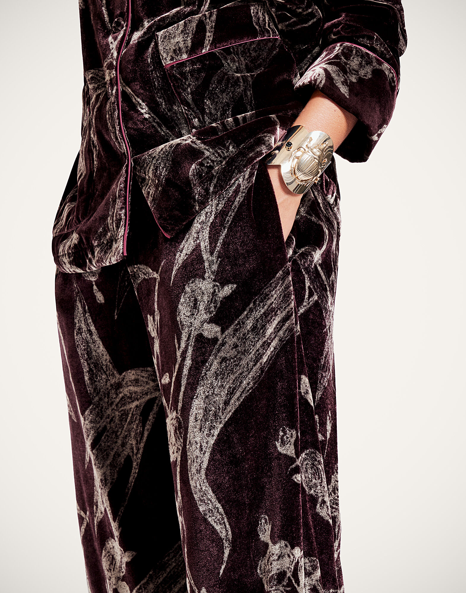 La DoubleJ Pajama Pants Bamboo Burgundy TRO0116DEV004BMB03RE07