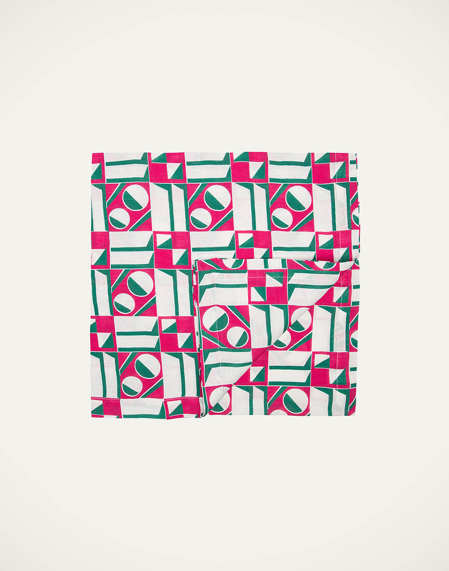 La DoubleJ Housewives Large Tablecloth Geometrico Rosa TBC0003LIN001GEO0002