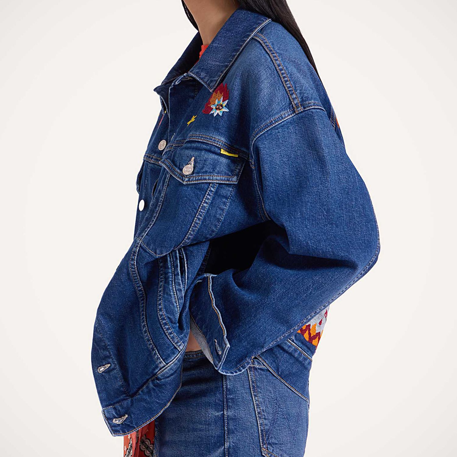 La Doublej The Drop It Drifter Jacket In Always On Top Blue