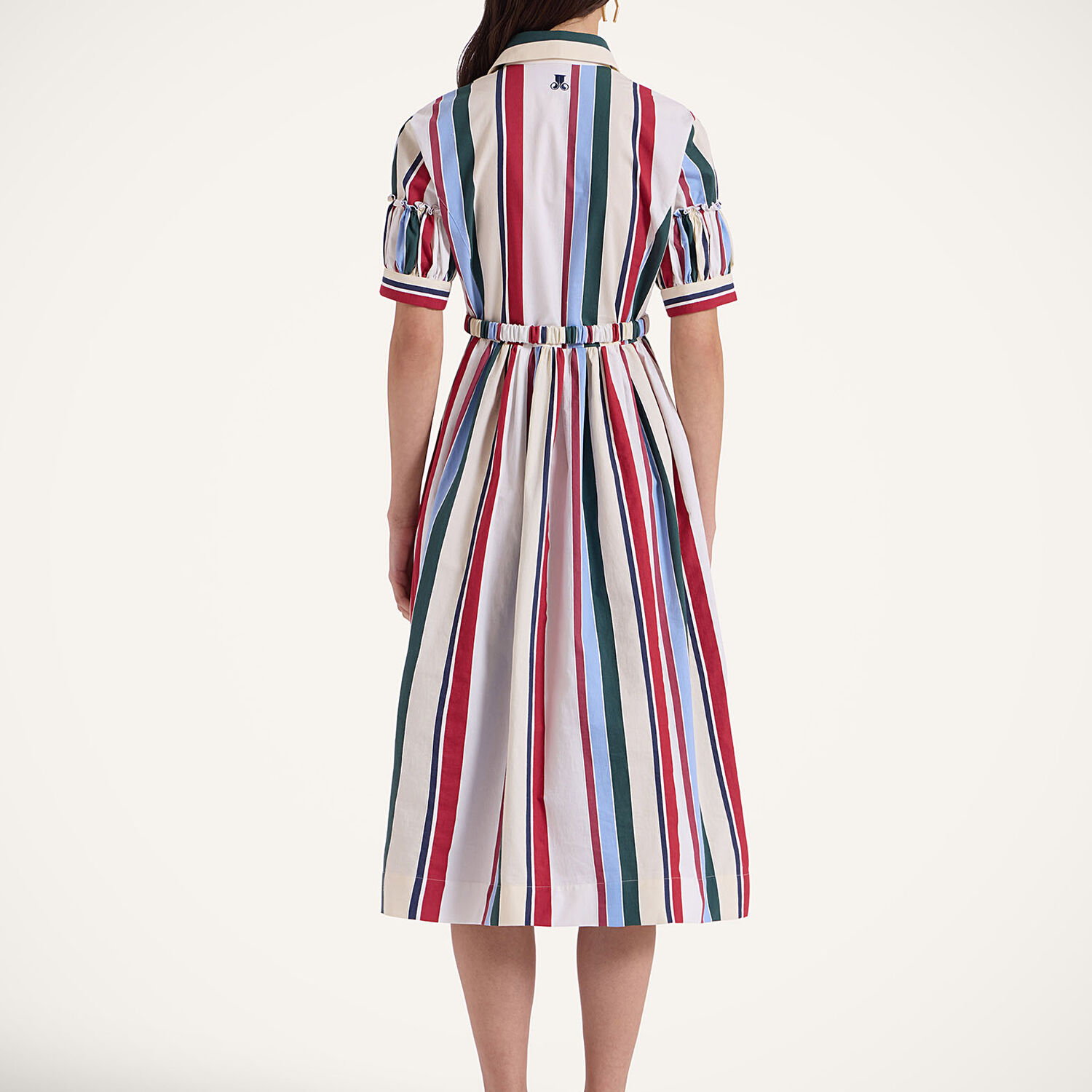 Shop La Doublej Libertine Dress In Stripes Multicolor