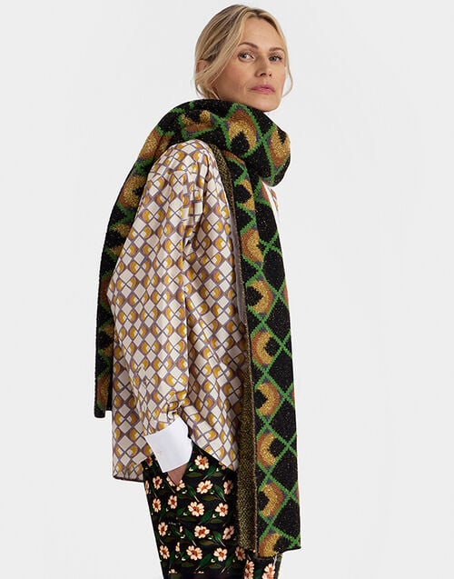 La DoubleJ Half-Light Scarf La DoubleJ Half-Light Scarf Half-Light Black SCA0062KNI132VA305BL01