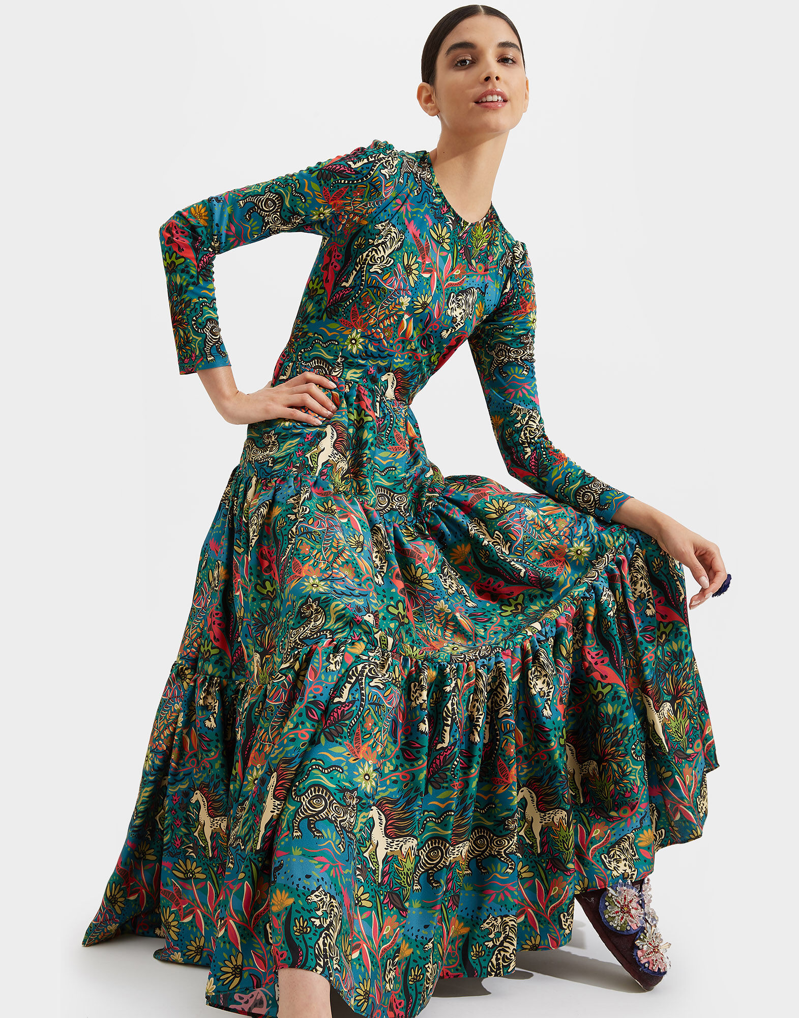 La DoubleJ Big Dress Giungla DRE0172SIL001GIU0001