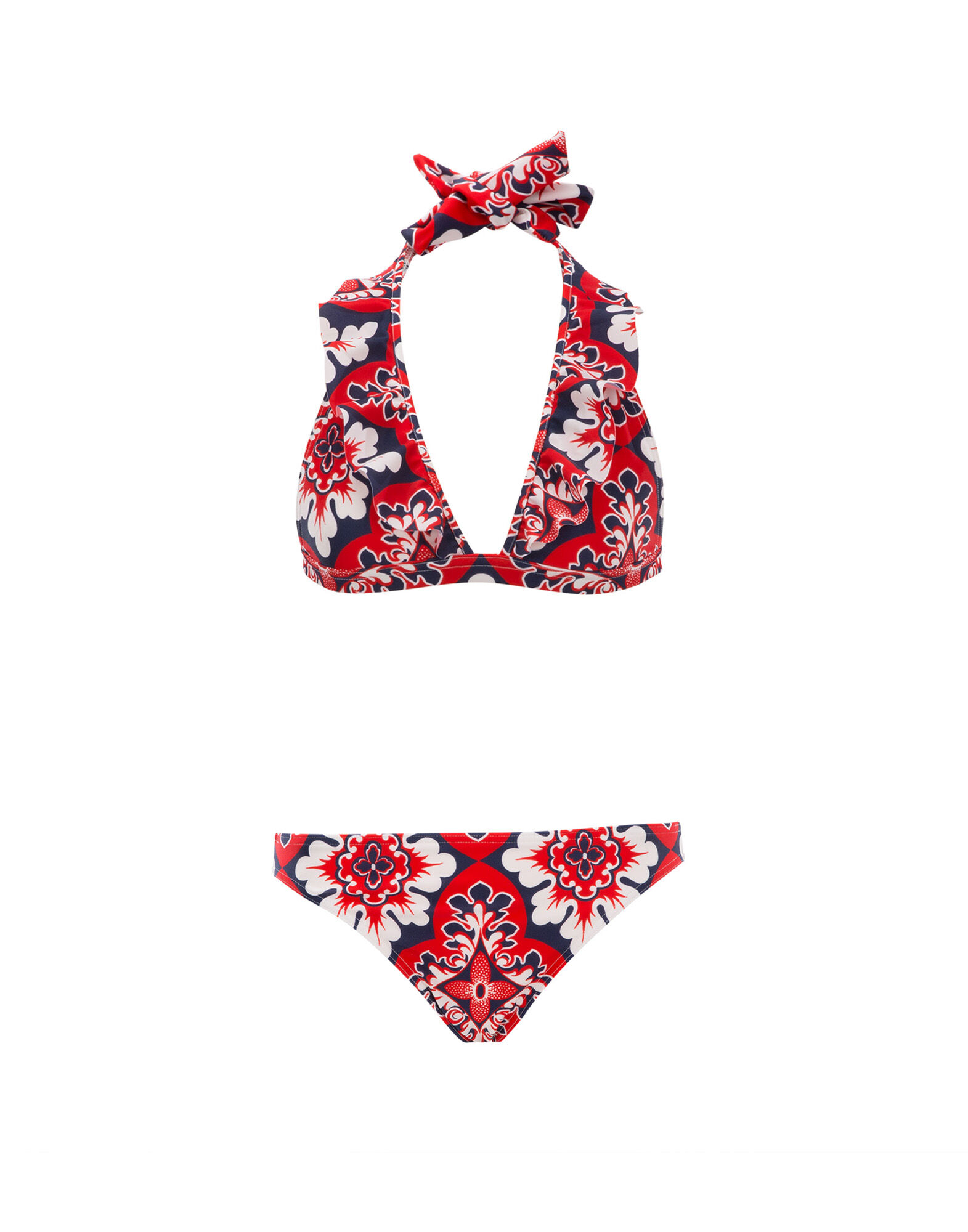 LaDoubleJ Rouches Bikini Bottom Palazzo Rosso SWI0006LYC001PAL0003