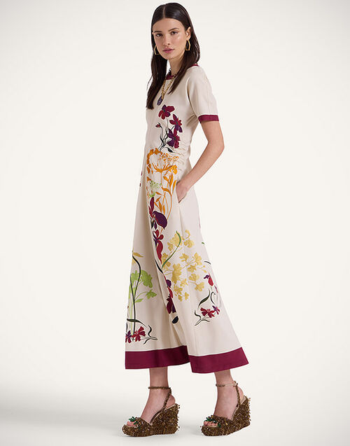 La DoubleJ Angelica Dress Corsage Plac&eacute;e Ivory DRE0379VIS011CRS01WH04