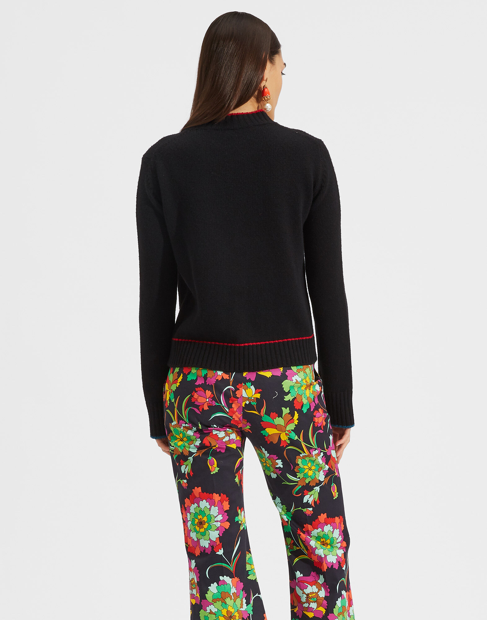 LaDoubleJ Crew Neck Solid Black PUL0001KNI001BLK0001