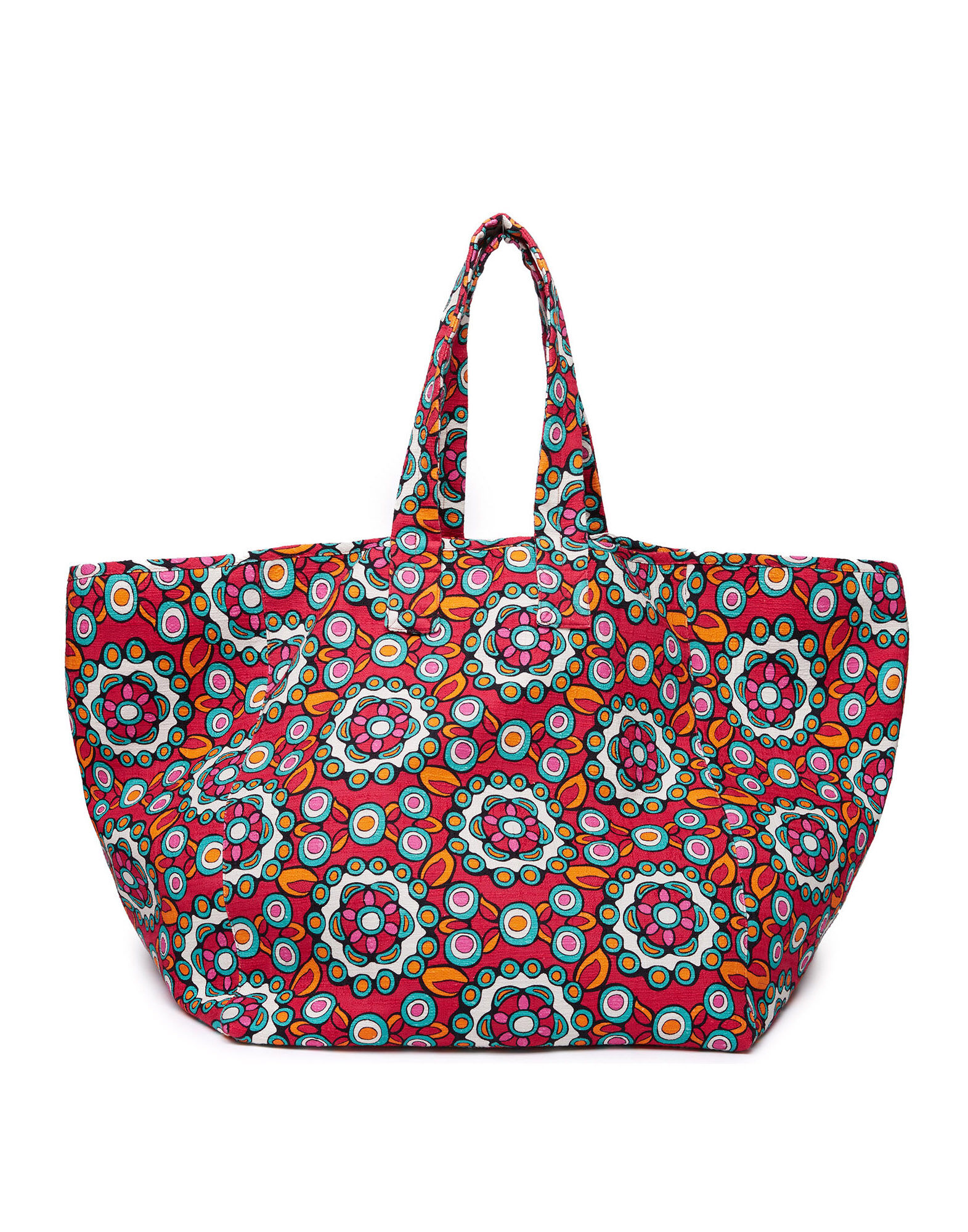 LaDoubleJ Reversible Tote Kaleidoscope Fuxia BAG0022COT005KAL0004