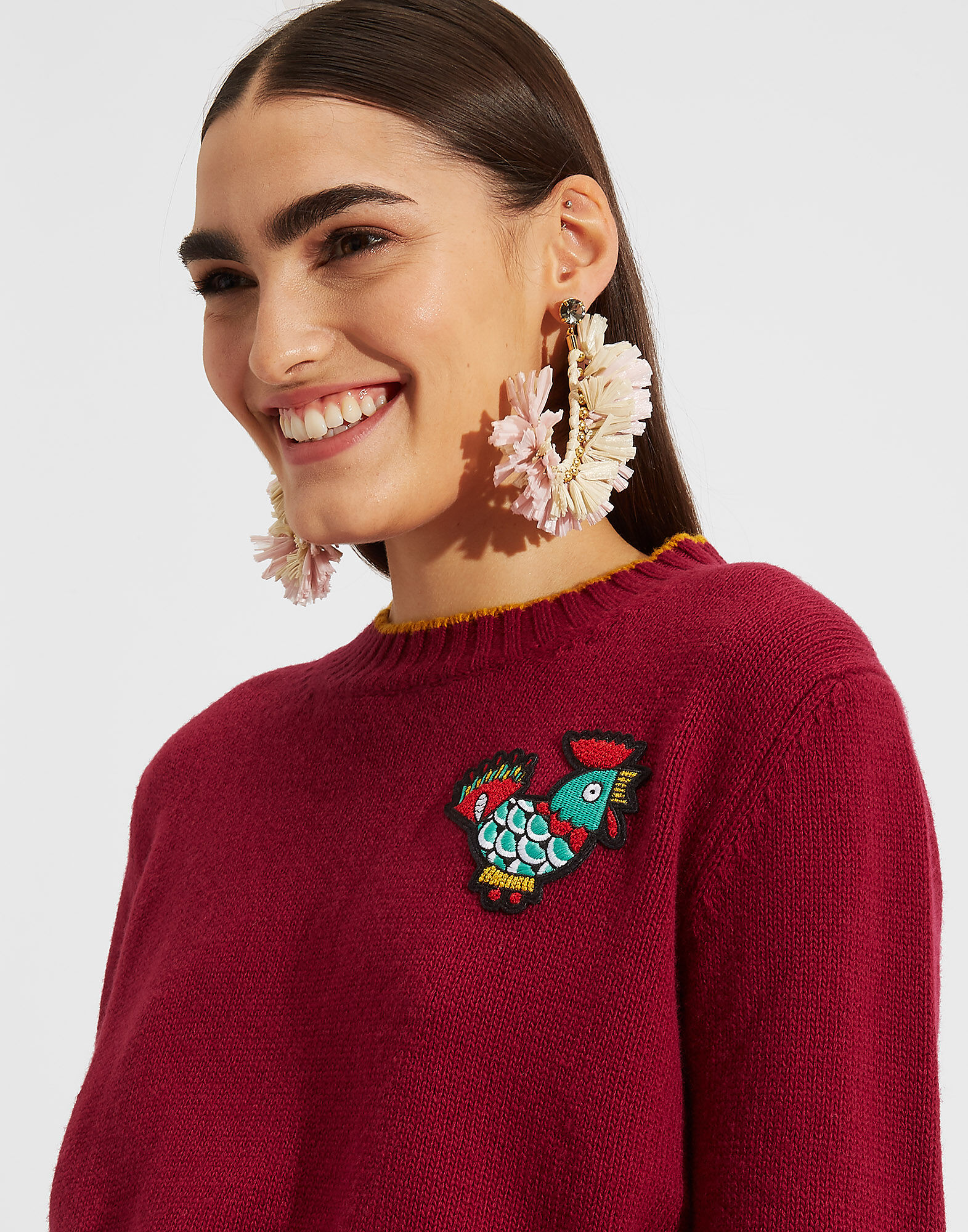 LaDoubleJ Crew Neck Magenta PUL0001KNI001MAG0001