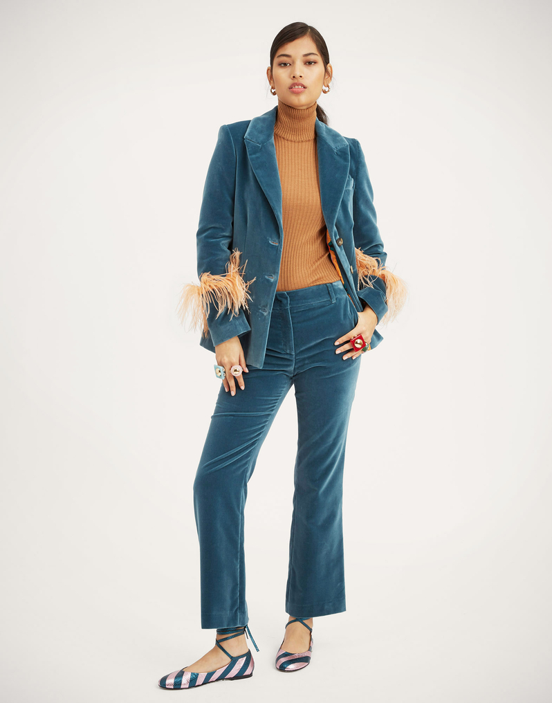 La DoubleJ Keaton Jacket La DoubleJ Keaton Jacket Light Blue JAC0073VEL011SOLIDBU01